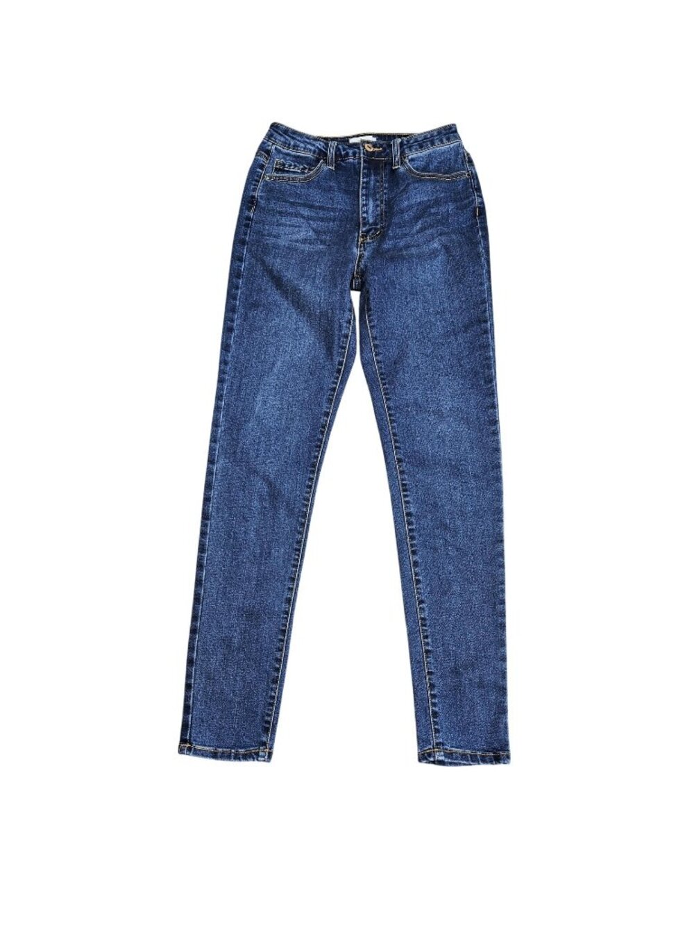 Forever 21 High Rise Skinny Jeans Womens 27 Blue Med Wash Stretch Denim